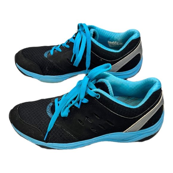 Vionic Venture Black Blue Walking Athletic Sneaker EUC Size 8.5 - Picture 4 of 11